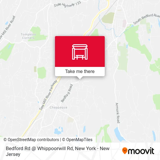 Bedford Rd @ Whippoorwill Rd map