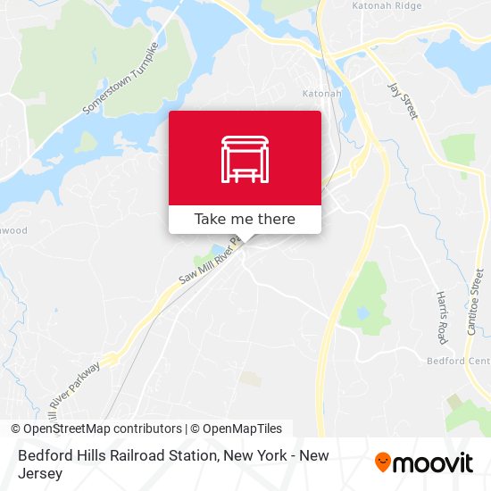 Mapa de Bedford Hills Railroad Station