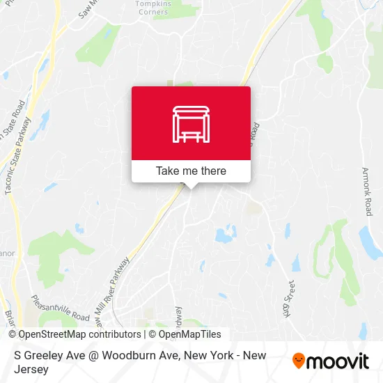 S Greeley Ave @ Woodburn Ave map