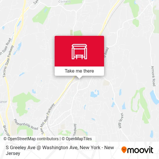 S Greeley Ave @ Washington Ave map