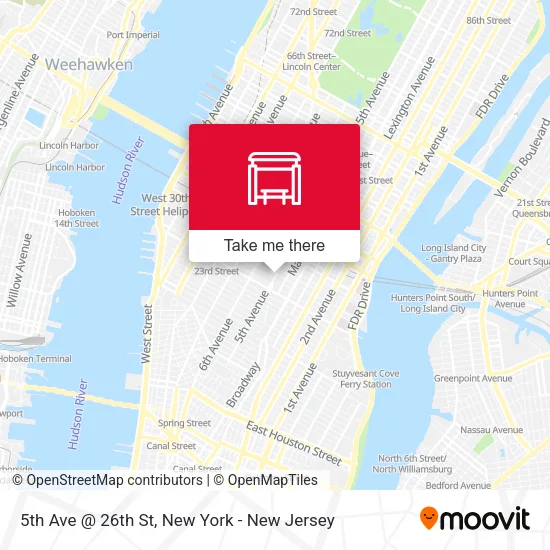 Mapa de 5th Ave @ 26th St