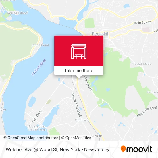 Welcher Ave @ Wood St map