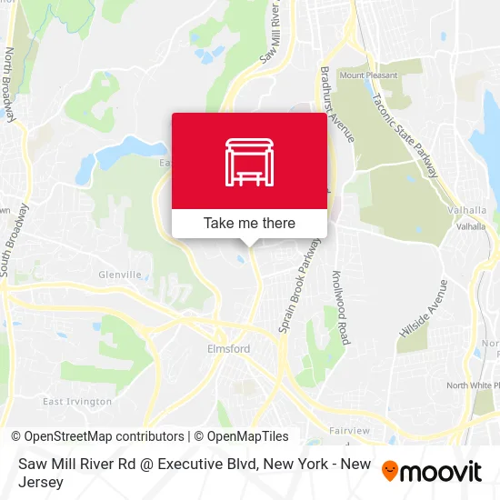 Saw Mill River Rd @ Executive Blvd map