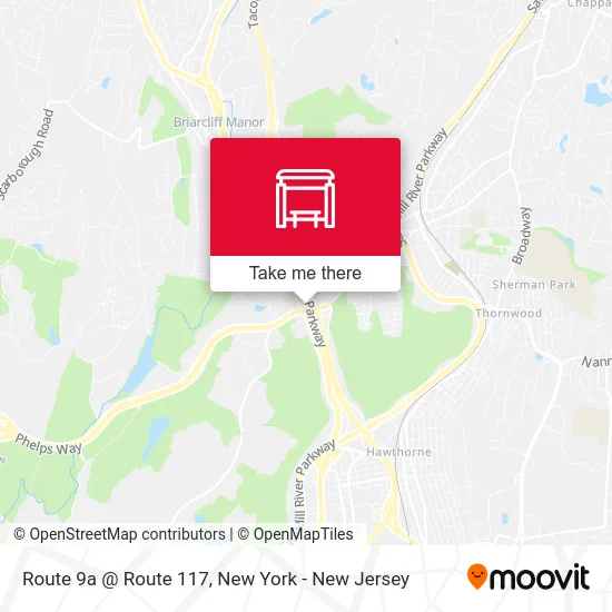 Route 9a @ Route 117 map