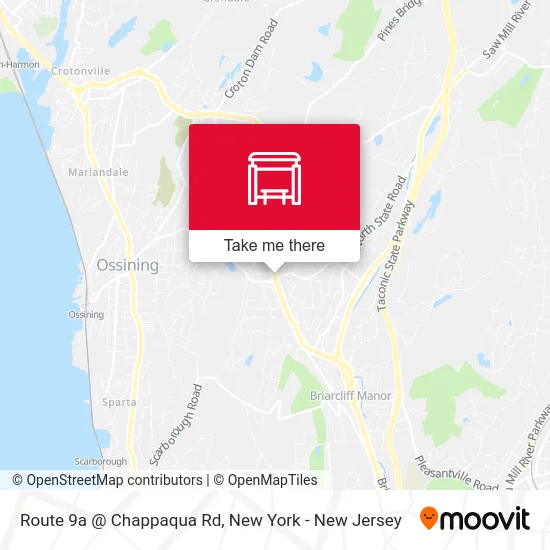 Route 9a @ Chappaqua Rd map