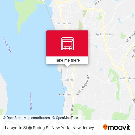 Lafayette St @ Spring St map