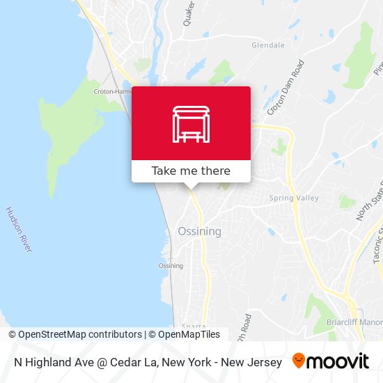 Mapa de N Highland Ave @ Cedar La