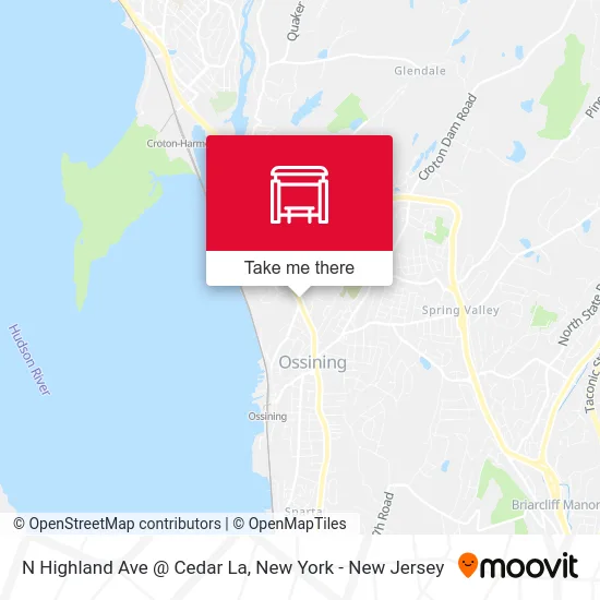 N Highland Ave @ Cedar La map