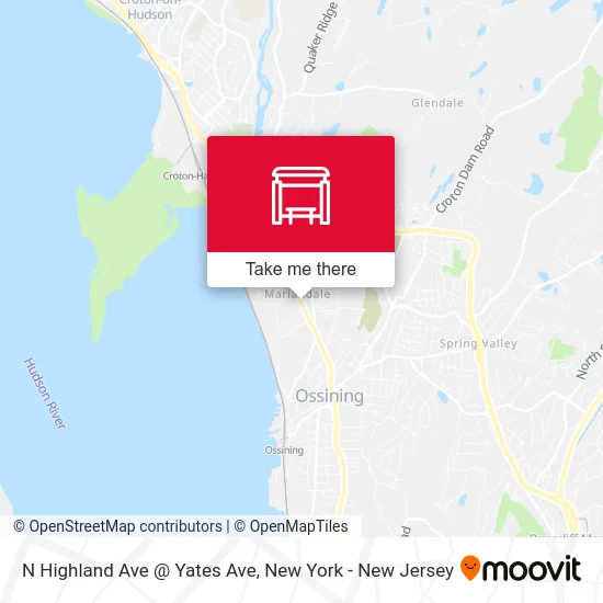 N Highland Ave @ Yates Ave map