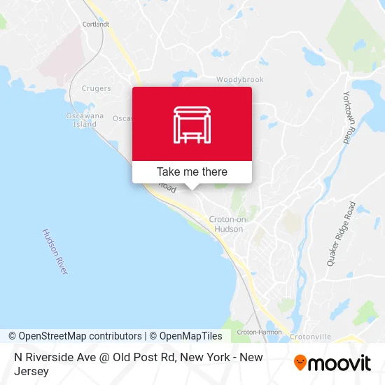 N Riverside Ave @ Old Post Rd map