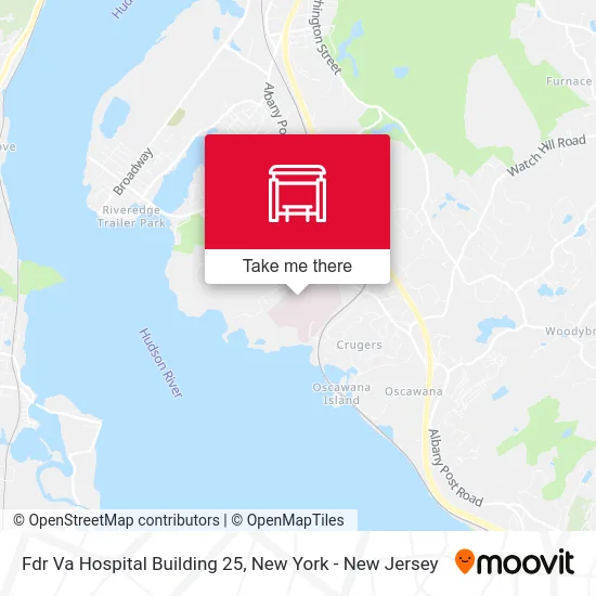 Fdr Va Hospital Building 25 map