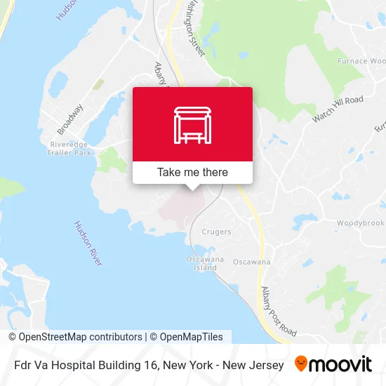 Fdr Va Hospital Building 16 map