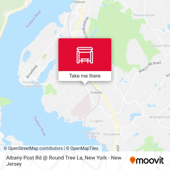 Mapa de Albany Post Rd @ Round Tree La