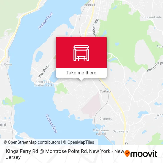 Kings Ferry Rd @ Montrose Point Rd map