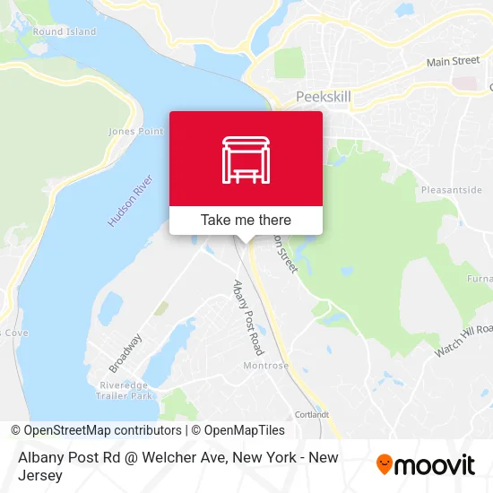 Mapa de Albany Post Rd @ Welcher Ave