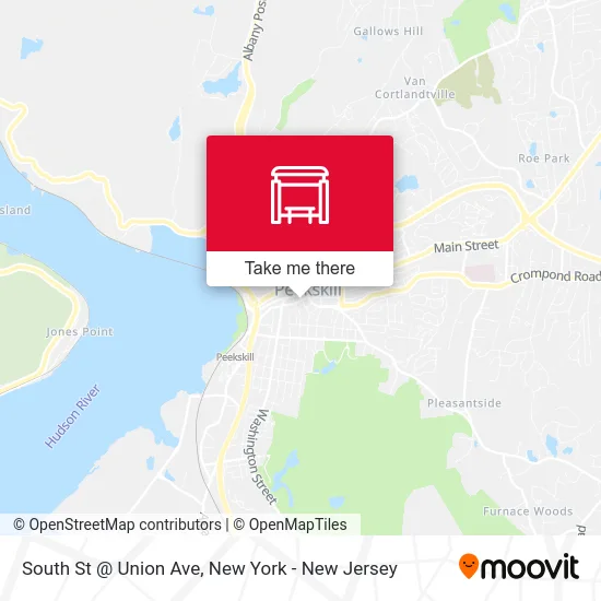 South St @ Union Ave map