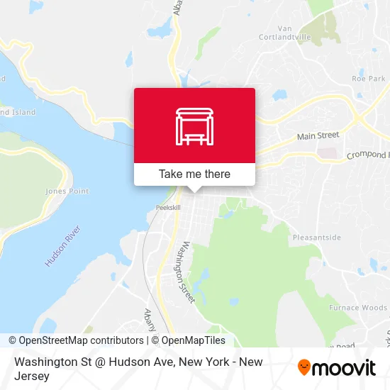 Mapa de Washington St @ Hudson Ave