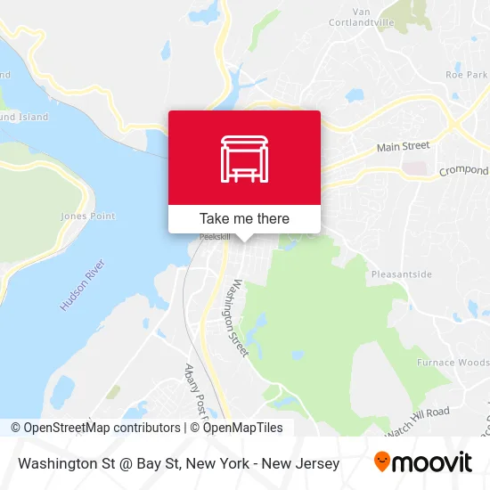 Washington St @ Bay St map