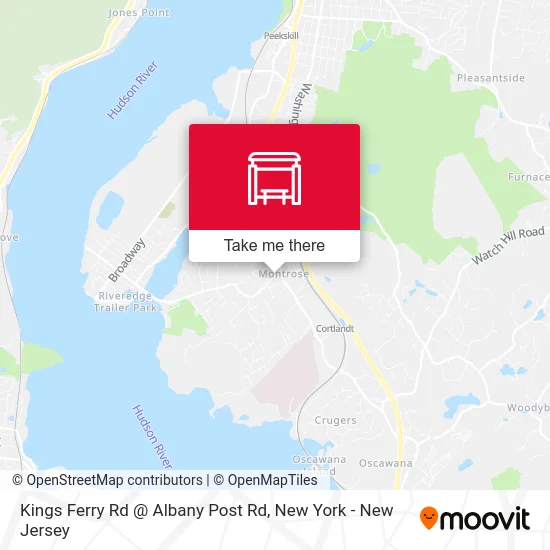 Kings Ferry Rd @ Albany Post Rd map