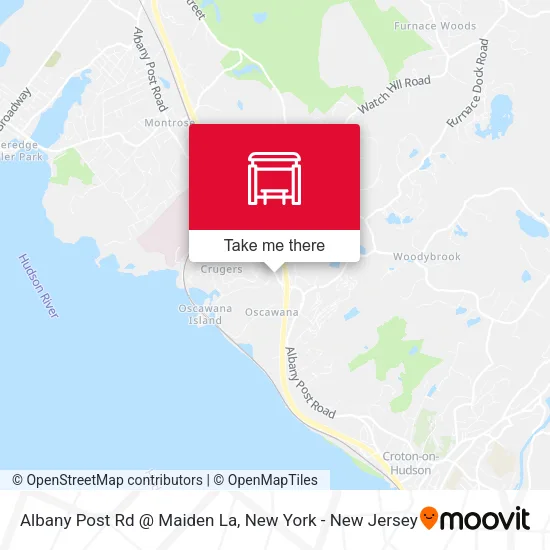 Mapa de Albany Post Rd @ Maiden La