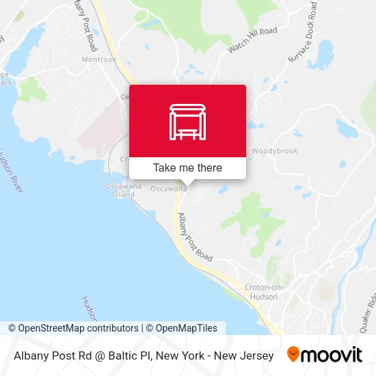 Mapa de Albany Post Rd @ Baltic Pl