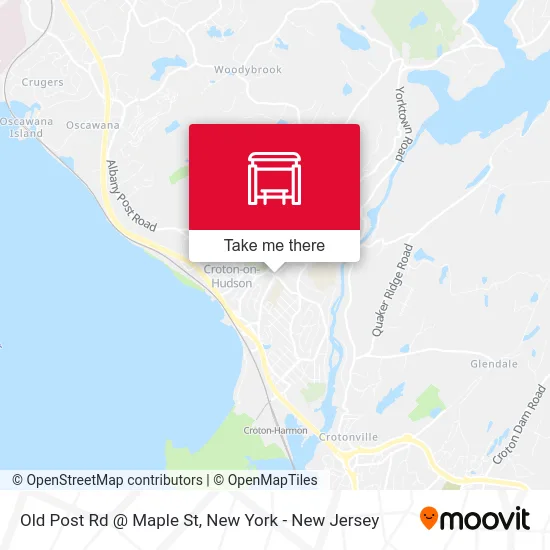 Old Post Rd @ Maple St map