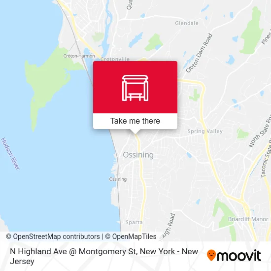 N Highland Ave @ Montgomery St map
