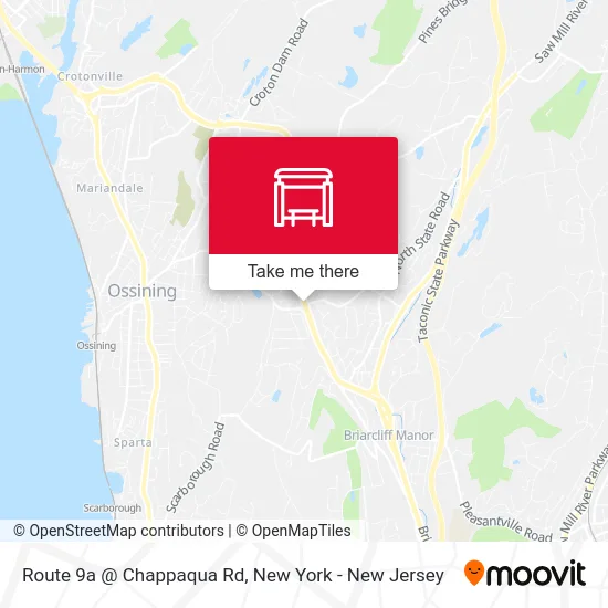 Route 9a @ Chappaqua Rd map