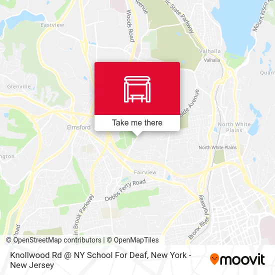 Knollwood Rd @ NY School For Deaf map