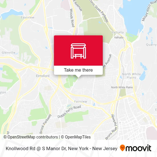 Knollwood Rd @ S Manor Dr map