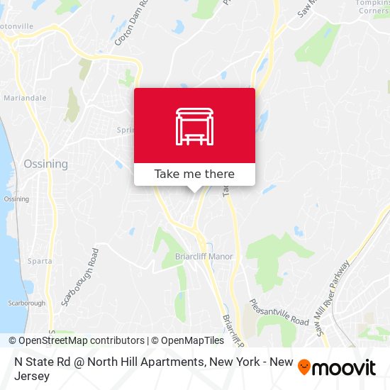 N State Rd @ North Hill Apartments map