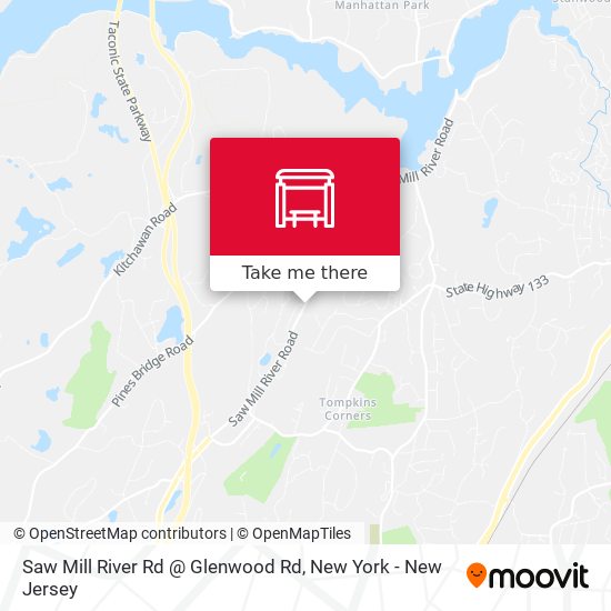 Saw Mill River Rd @ Glenwood Rd map