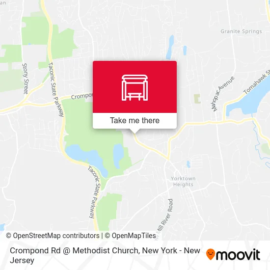 Crompond Rd @ Methodist Church map