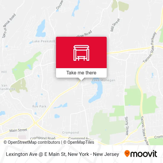 Lexington Ave @ E Main St map