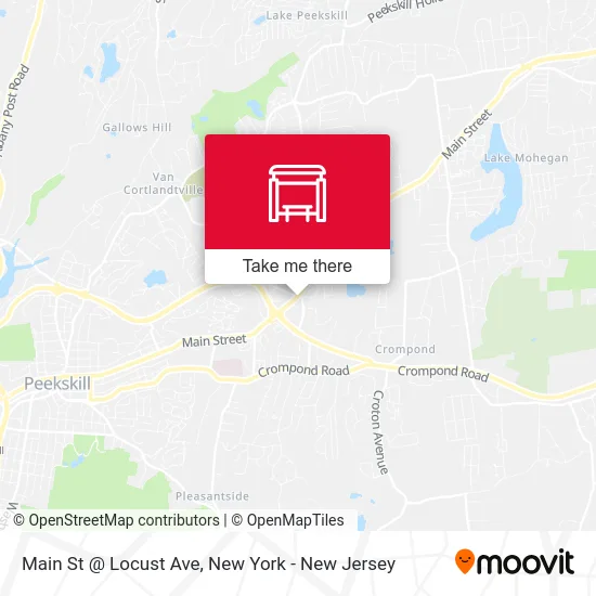 Main St @ Locust Ave map