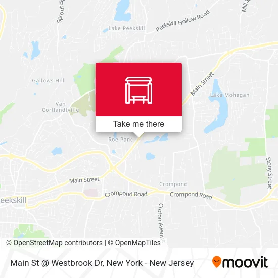Main St @ Westbrook Dr map