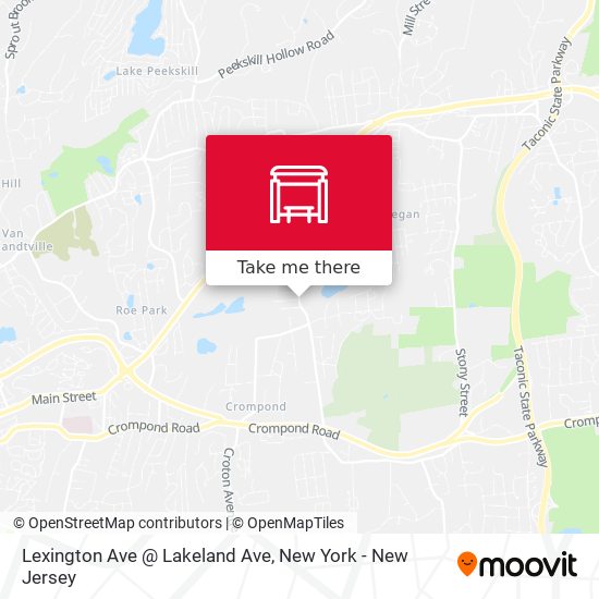 Lexington Ave @ Lakeland Ave map