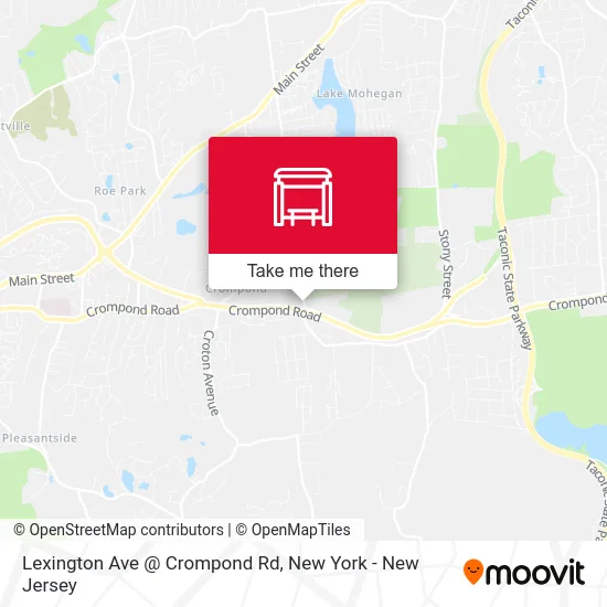 Lexington Ave @ Crompond Rd map