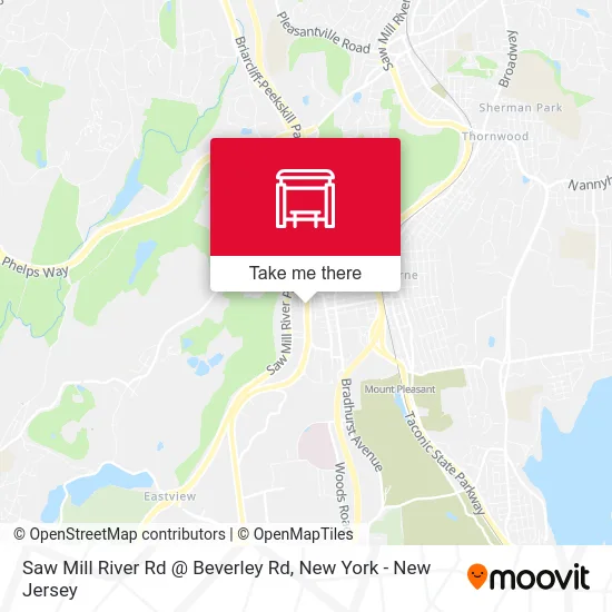 Saw Mill River Rd @ Beverley Rd map