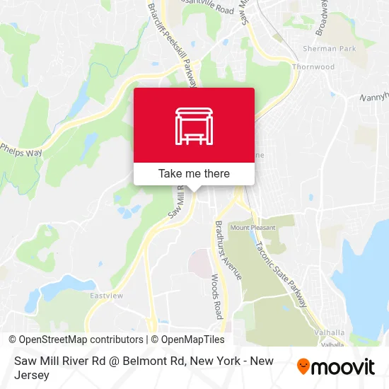 Saw Mill River Rd @ Belmont Rd map