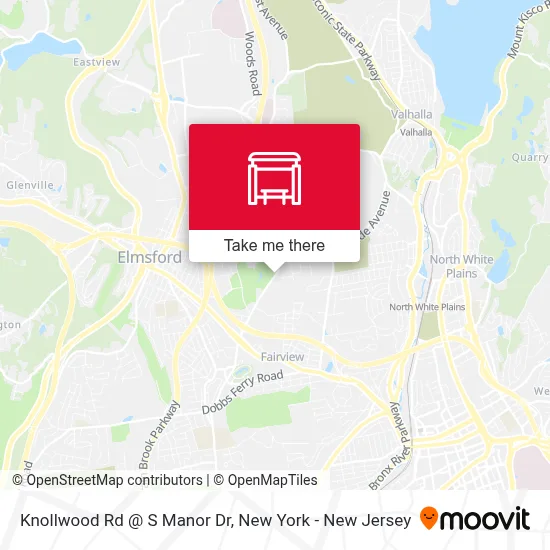 Knollwood Rd @ S Manor Dr map