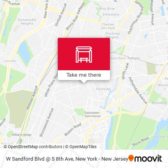 W Sandford Blvd @ S 8th Ave map