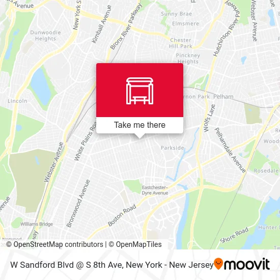 W Sandford Blvd @ S 8th Ave map