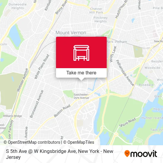 S 5th Ave @ W Kingsbridge Ave map