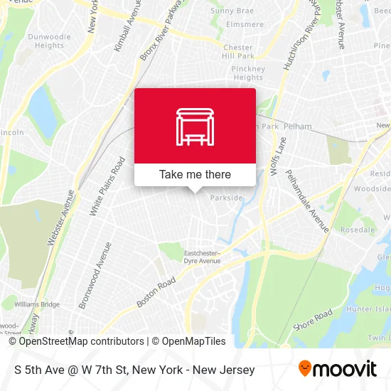 S 5th Ave @ W 7th St map