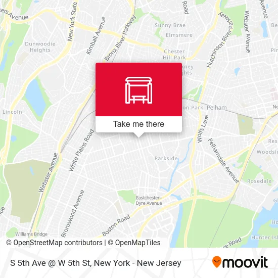 S 5th Ave @ W 5th St map