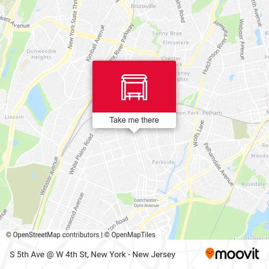 S 5th Ave @ W 4th St map