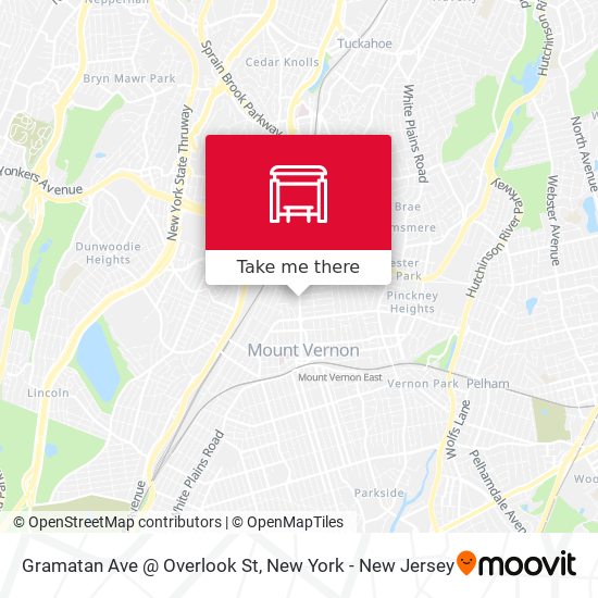 Mapa de Gramatan Ave @ Overlook St