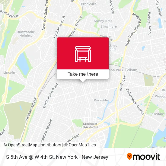 S 5th Ave @ W 4th St map