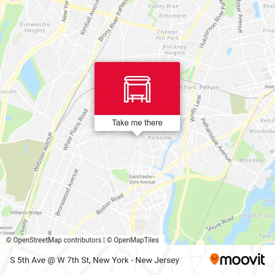 S 5th Ave @ W 7th St map